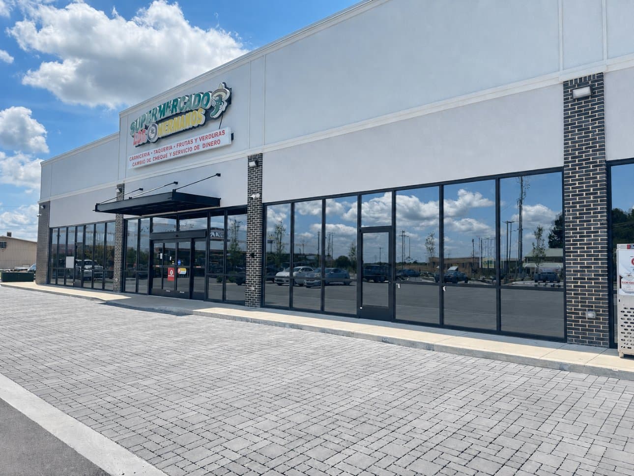 Commercial storefront with window tint